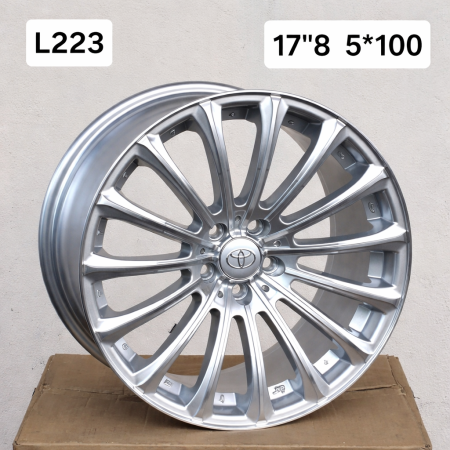 ALLOY WHEEL L223 17*8 5X100 SILVER MACHINE FACE